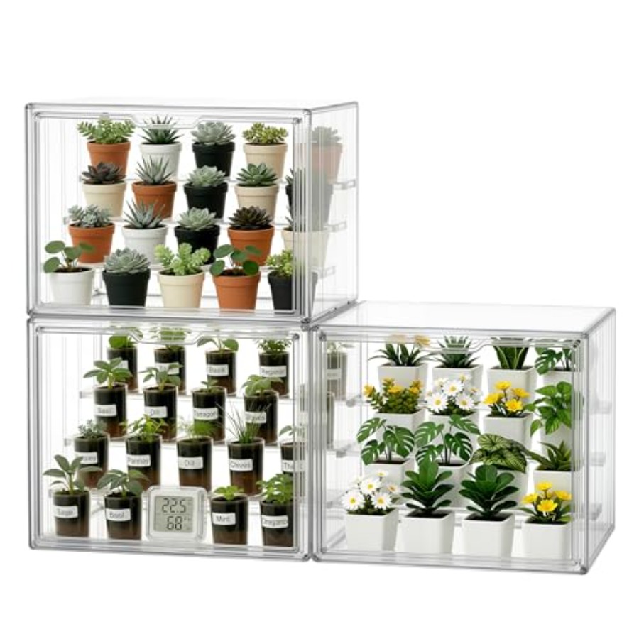 Greenhouse Mini Indoor - Mini-Gewächshaus für kleine Pflanzen, aus durchsichtigem
