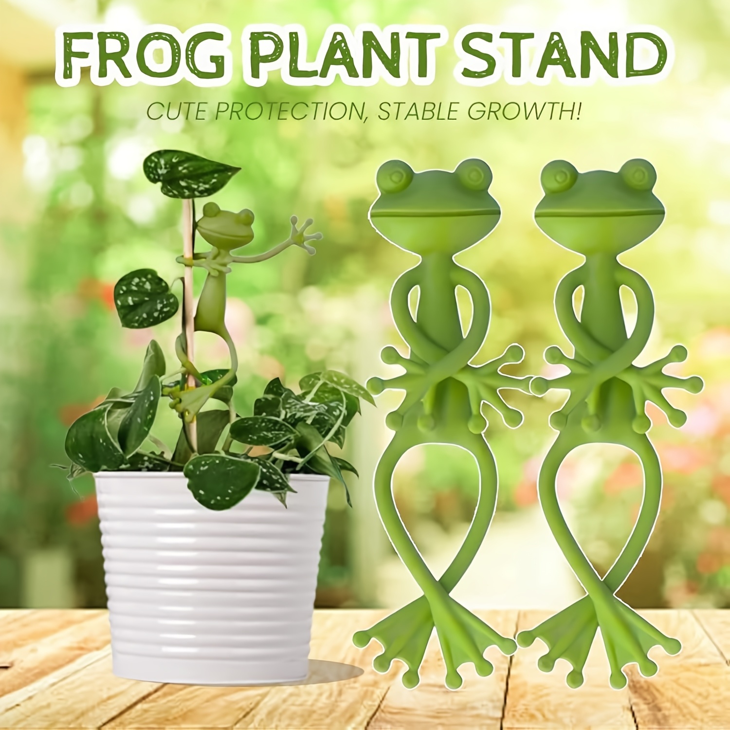 Gardening Tools Green - Kreative Grüne Frosch-Pflanzenbefestigungsklammer, Kletterpflanzen-Befestigungsklammer, Robust und