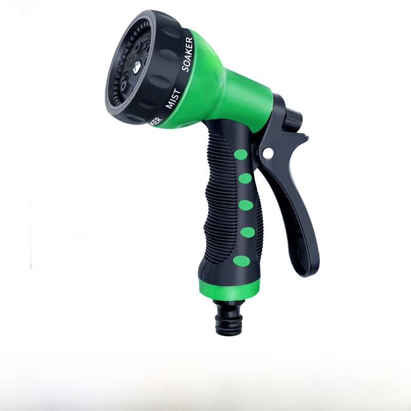 Gardening Tools Green - Gyro Green Acht-Funktionen-Wasserpistole Hochdruck-Autowäsche Blumenbewässerung Spezialwerkzeug