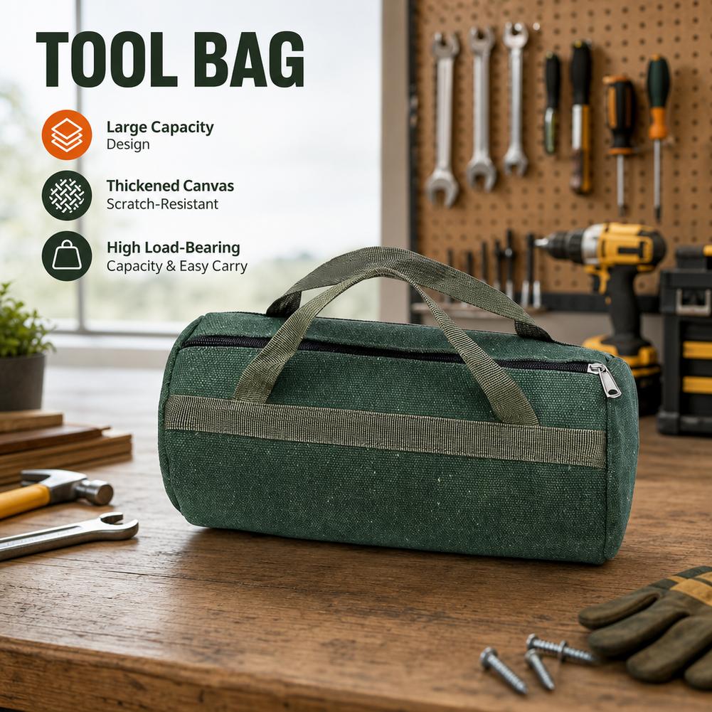Gardening Tools Repair Shop - Große Canvas-Werkzeugtasche, Mehrzweck-Organizer-Tasche, Tragbare Handwerkzeug-Aufbewahrungstasche für