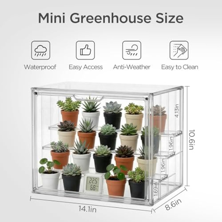 Mini-Gewächshaus für kleine Pf – Greenhouse Mini Indoor Bewertung und Preis